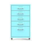 Slim Metal Storage Filing Cabinet Series With Casters And Drawers