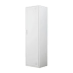 Slim Metal Storage Wardrobe With Lockable Doors And Modular Interior