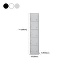 Slim Metal Storage Wardrobe With Lockable Doors And Modular Interior Dimensions
