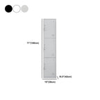 Slim Metal Storage Wardrobe With Lockable Doors And Modular Interior Dimensions