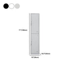 Slim Metal Storage Wardrobe With Lockable Doors And Modular Interior Dimensions