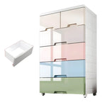 Slim Multicolor Storage Armoire With Drawers for Small Spaces