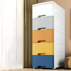 Slim Multicolor Storage Armoire With Drawers for Small Spaces
