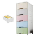 Slim Multicolor Storage Armoire With Drawers for Small Spaces