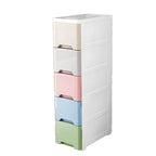 Slim Multicolor Storage Armoire With Drawers for Small Spaces