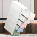 Slim Multicolor Storage Armoire With Drawers for Small Spaces