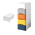 Slim Multicolor Storage Armoire With Drawers for Small Spaces
