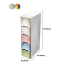 Slim Multicolor Storage Armoire With Drawers for Small Spaces Dimensions