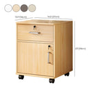 Slim Rolling Wood File Cabinet With Locking Drawers And Rounded Edges Dimensions