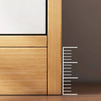Slim Scandinavian Wardrobe Armoire With Drawers and Shelves