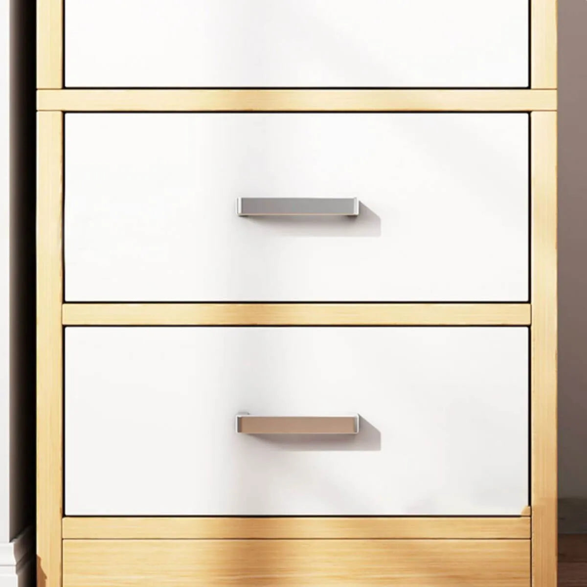 Slim Scandinavian Wardrobe Armoire With Drawers and Shelves