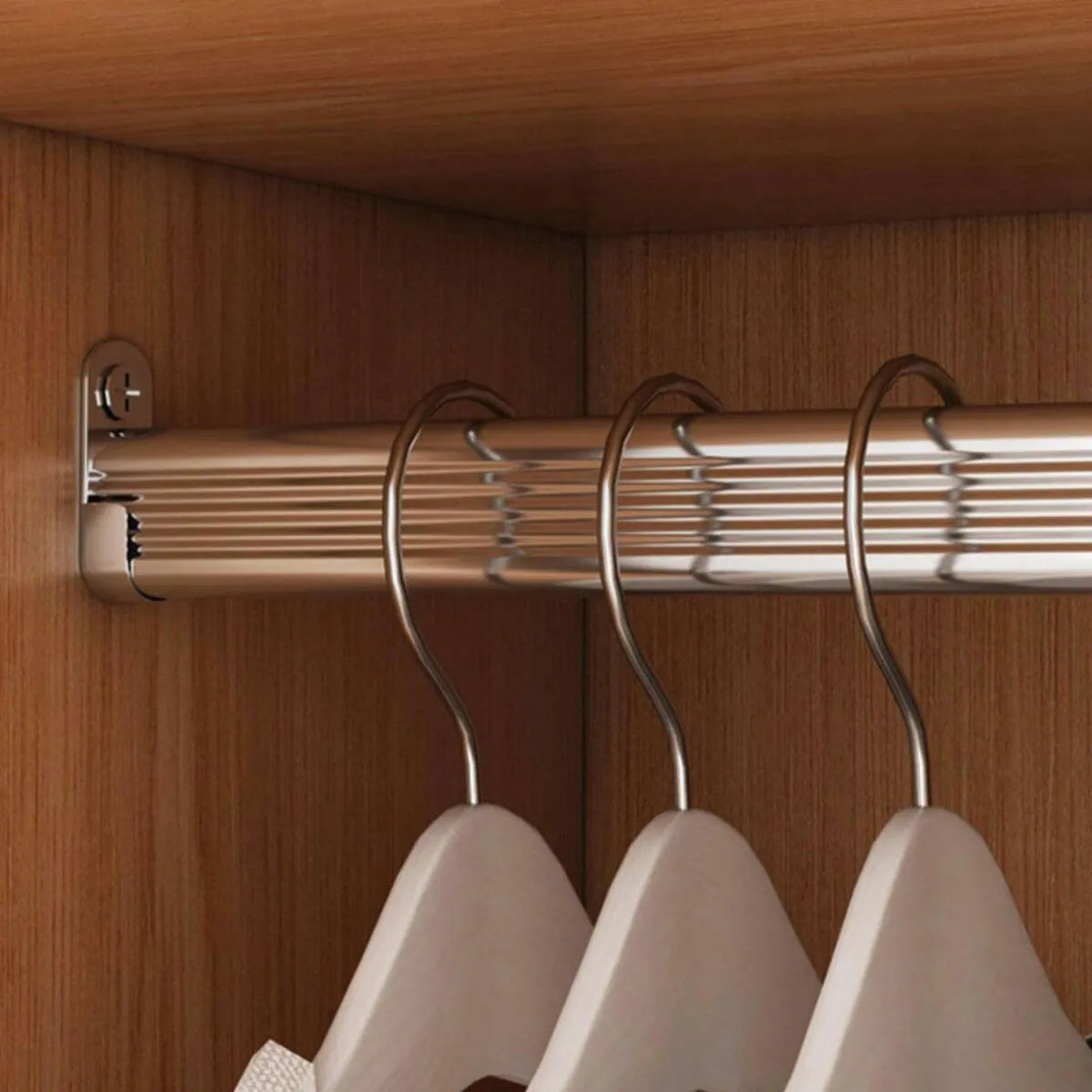 Slim Scandinavian Wardrobe Armoire With Drawers and Shelves