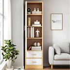 Slim Scandinavian Wardrobe Armoire With Drawers and Shelves