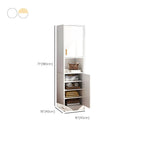 Slim Scandinavian Wardrobe Armoire With Drawers and Shelves Dimensions