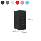 Slim Steel Locking File Cabinet With Casters and Tiered Drawers Dimensions