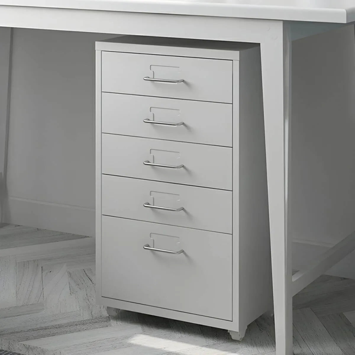 Slim Steel Rolling File Cabinets With Removable Drawers