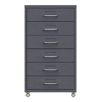 Slim Steel Rolling File Cabinets With Removable Drawers