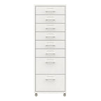 Slim Steel Rolling File Cabinets With Removable Drawers