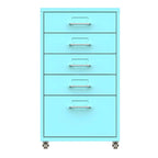 Slim Steel Rolling File Cabinets With Removable Drawers