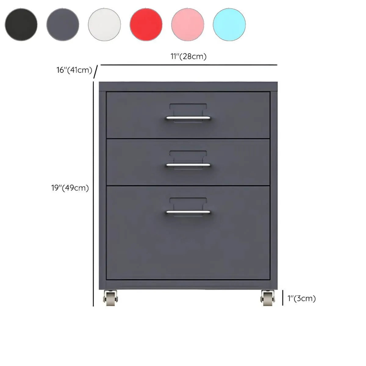 Slim Steel Rolling File Cabinets With Removable Drawers Dimensions