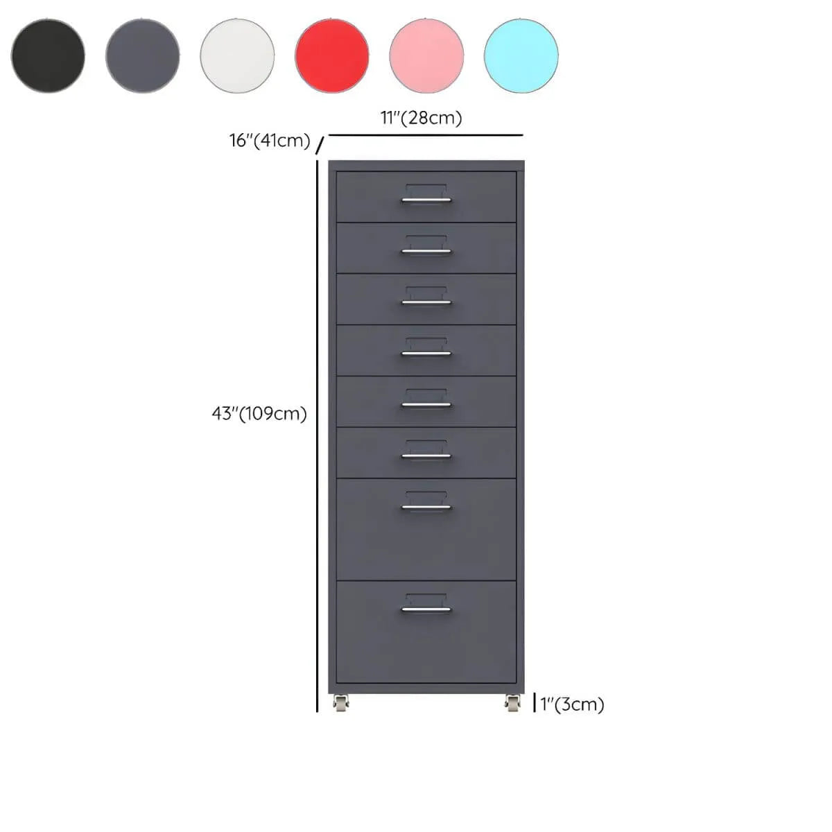Slim Steel Rolling File Cabinets With Removable Drawers Dimensions