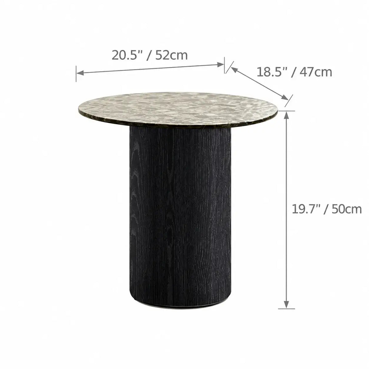 Smoked Glass Coffee Table Series with Ripple Texture and Wood Base