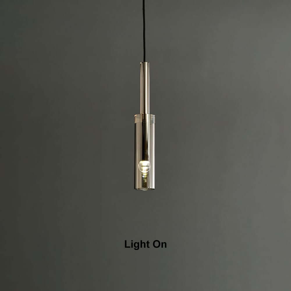 Smokey Gray Modern Aluminum Armed Sconce with Black Acrylic Shade