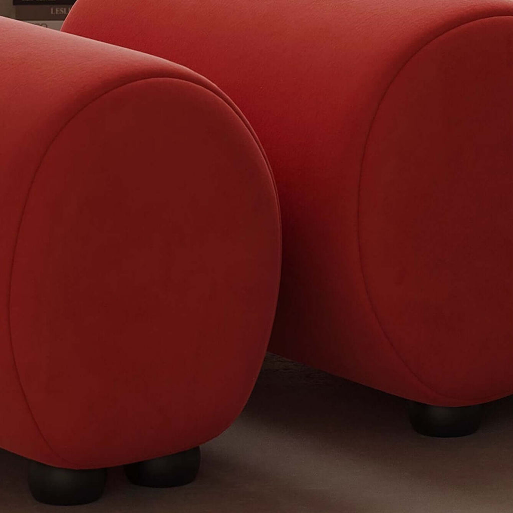 Soft Velvet Round Lounge Chair for Relaxing Spaces