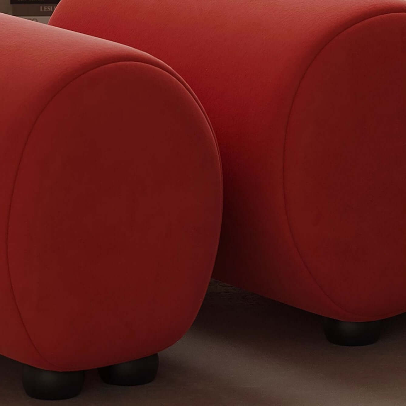 Soft Velvet Round Lounge Chair for Relaxing Spaces