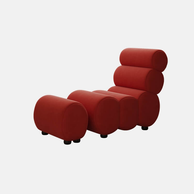 Soft Velvet Round Lounge Chair for Relaxing Spaces Main image