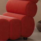 Soft Velvet Round Lounge Chair for Relaxing Spaces