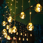 Solar-Powered Clear Acrylic Wishing Ball String Lights – Warm & Multi-Color LED
