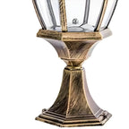 Solar-Powered Outdoor Table Lamp with LED Light – Metal & Glass Design