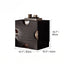 Solid Ash Wood Cabinets with Mirrored Insets and Lift-Top Hidden Storage Dimensions