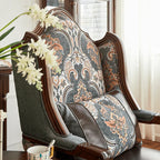 Solid Mahogany Lounge Chair with Sculptural Carved Legs and Oil-Waxed Leather