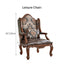 Solid Mahogany Lounge Chair with Sculptural Carved Legs and Oil-Waxed Leather Dimensions