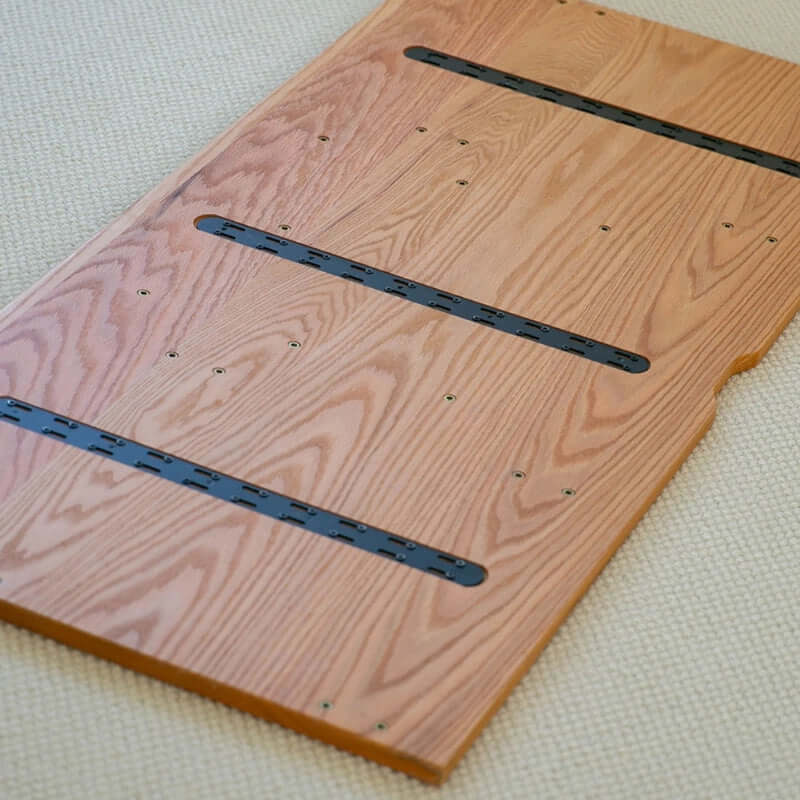 Solid Oak Desk With Drawers And Chrome Tubular Frame