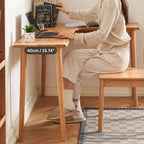 Solid Oak L-Shaped Desk - Natural Finish, Versatile Design