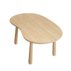 Solid Pine Kids Writing Desk with Matching Chair – Oval Top, Natural Finish