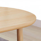 Solid Pine Kids Writing Desk with Matching Chair – Oval Top, Natural Finish