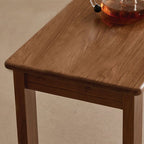 Solid Walnut Bench with Clean Lines for Modern Living Spaces