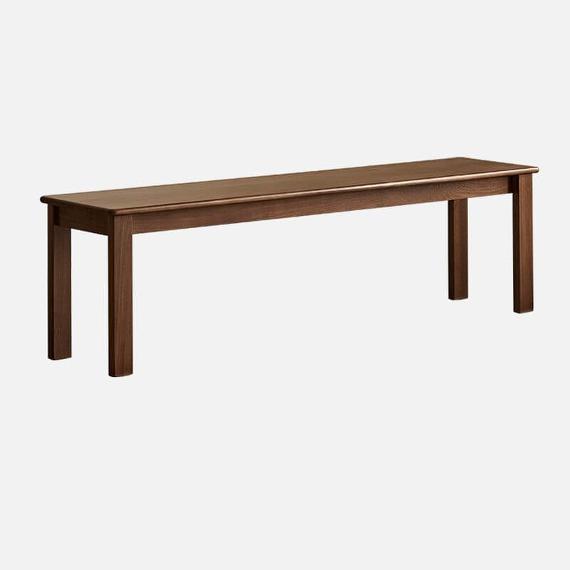 Solid Walnut Bench with Clean Lines for Modern Living Spaces
