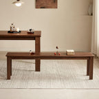 Solid Walnut Bench with Clean Lines for Modern Living Spaces