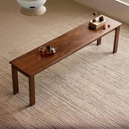 Solid Walnut Bench with Clean Lines for Modern Living Spaces