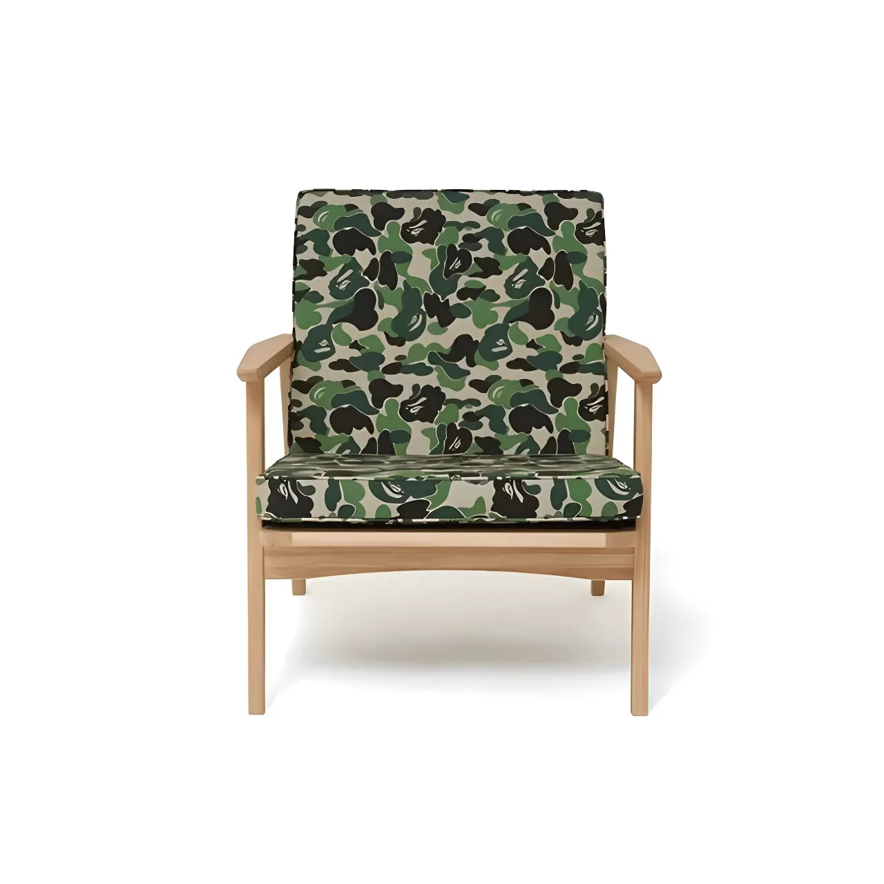 Solid Wood Camo Sofa Series With Washable Canvas for Home and Studio