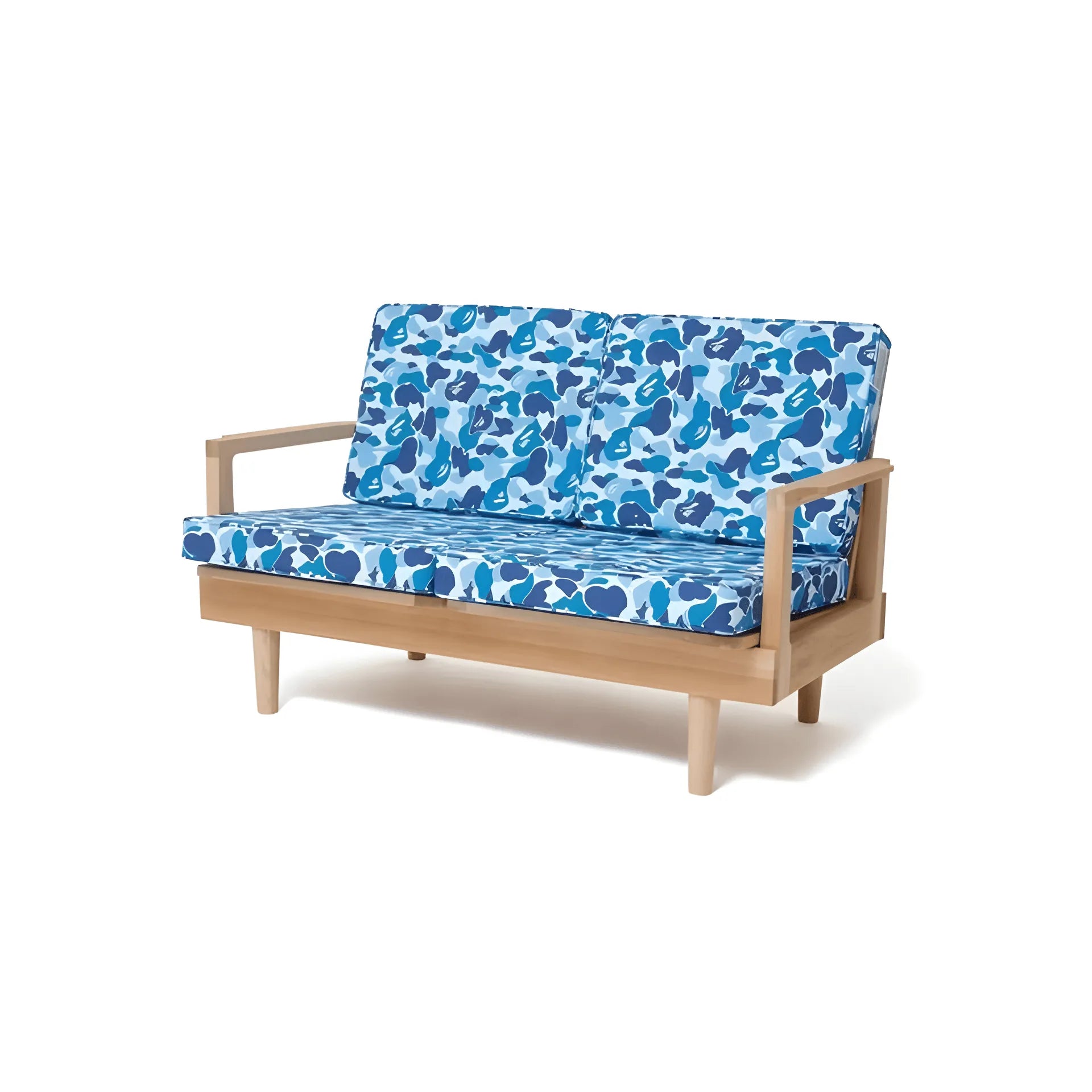 Solid Wood Camo Sofa Series With Washable Canvas for Home and Studio