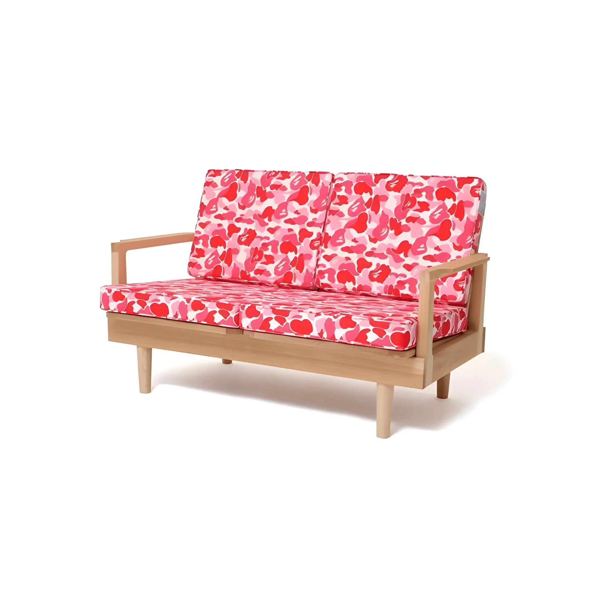Solid Wood Camo Sofa Series With Washable Canvas for Home and Studio