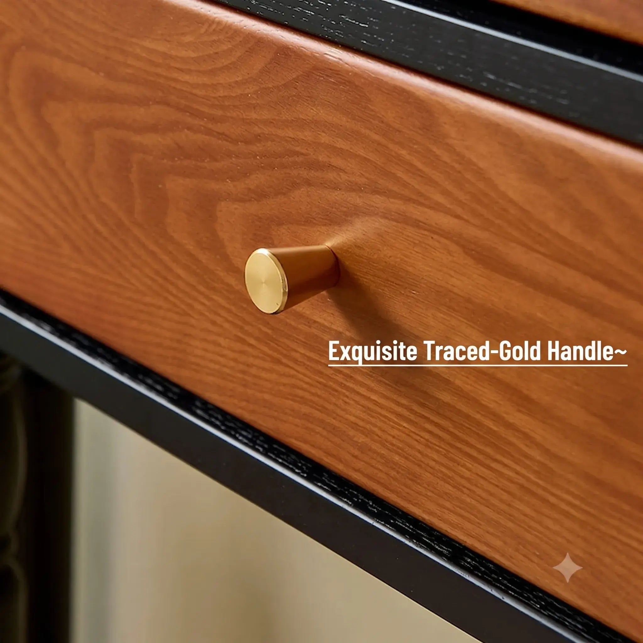 Solid Wood Console Table With French Pleated Detail and Drop-Leaf Storage