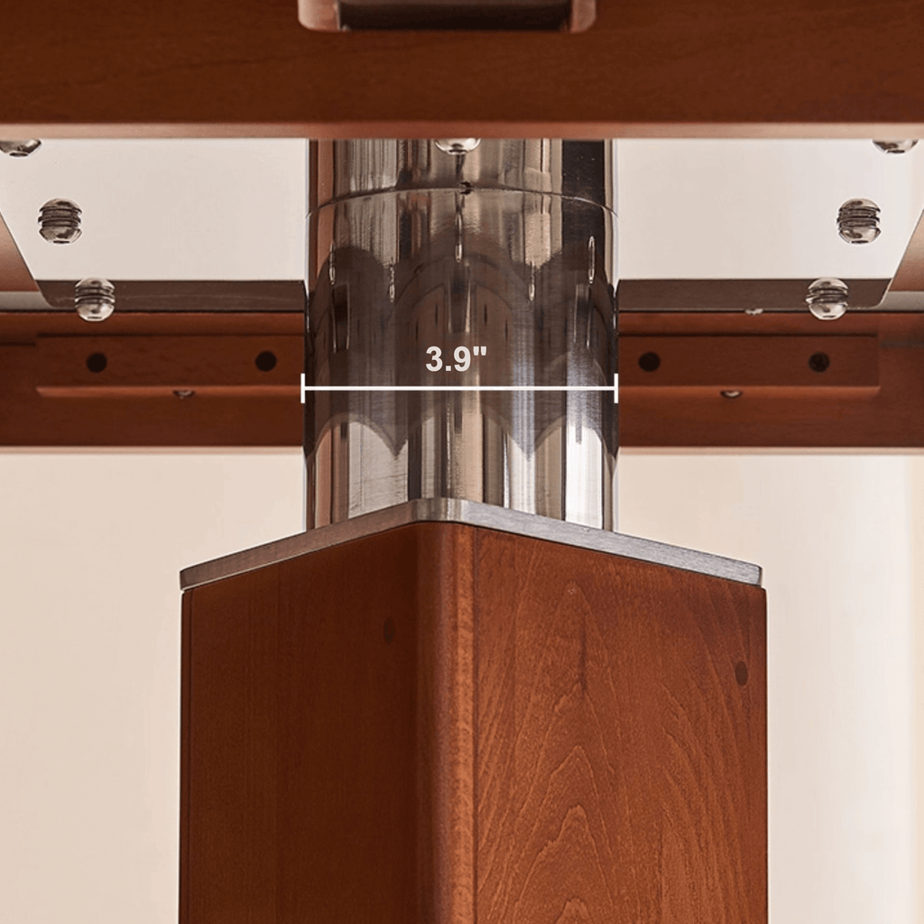 Solid Wood Convertible Foldable Dining Table, Square to Round