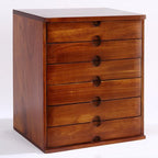 Solid Wood Desk Filing Cabinet Series with Mid-Century Storage
